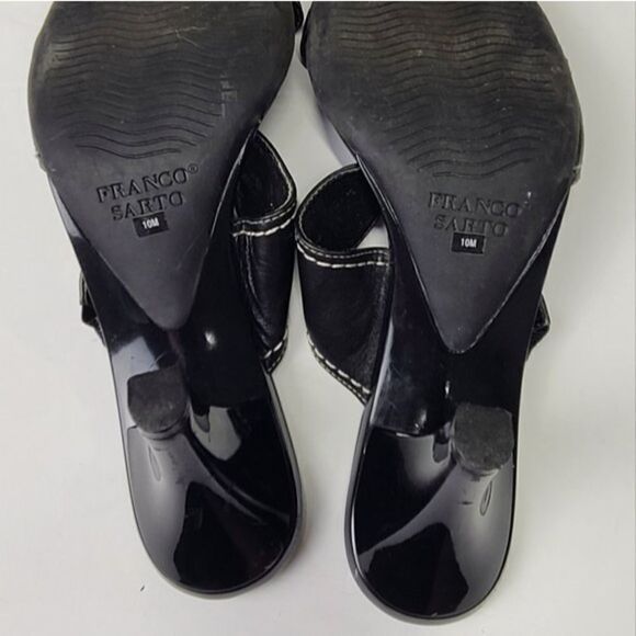 Franco Sarto Women's Black Heeled Sandals Size 10 - Picture 5 of 6
